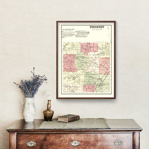 Vintage Map of Pinckney Township, Lewis County, New York 1875