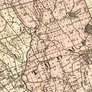 Vintage Map of Sullivan County, New York 1875