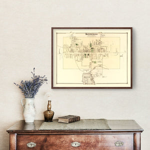 Vintage Map of Monticello Township, Sullivan County, New York 1875