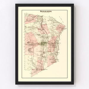 Vintage Map of Mamakating Township, Sullivan County, New York 1875