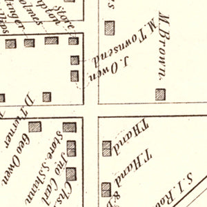 Vintage Map of Port Morris, New Jersey 1876