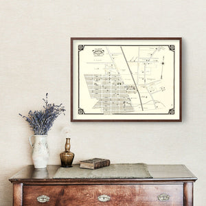 Vintage Map of Clifton, New Jersey 1877