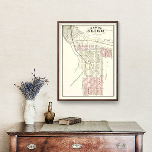 Vintage Map of Sligo, Pennsylvania 1877