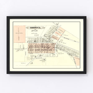 Vintage Map of Corsica, Pennsylvania 1878