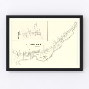 Vintage Map of Big Run, Pennsylvania 1878
