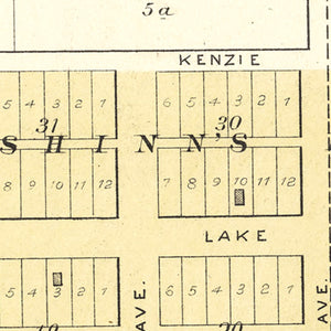 Vintage Map of Baileyville, Kansas 1887