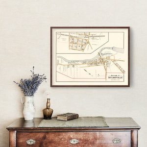 Vintage Map of Hulmeville, Pennsylvania 1891