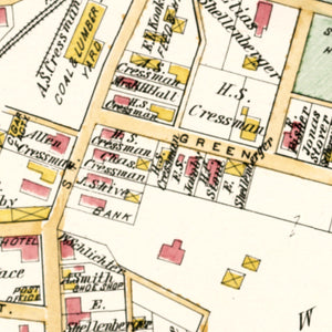 Vintage Map of Sellersville, Pennsylvania 1891