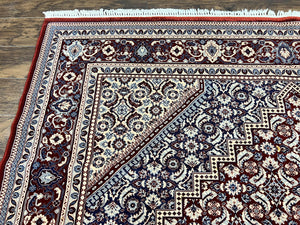 Karastan Rug 8x10, Kara Shah Red Bidjar, Belgium Power Loomed Rug, Wool Pile Karastan Rug, Vintage