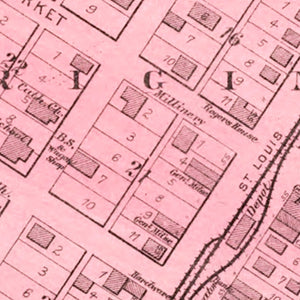 Vintage Map of Manito, Illinois 1891