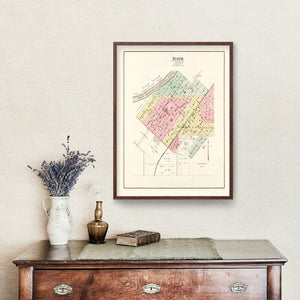 Vintage Map of Bath, Illinois 1891