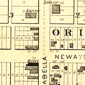 Vintage Map of Radcliffe, Iowa 1892