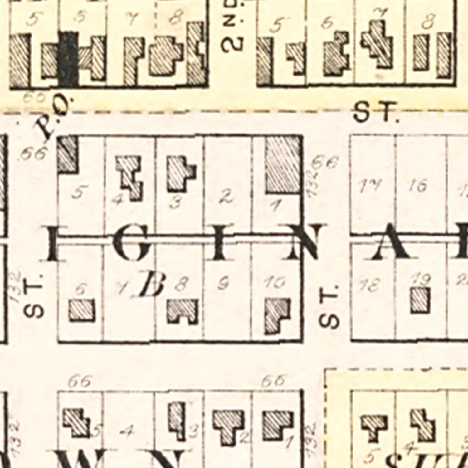 Vintage Map of Union, Iowa 1892