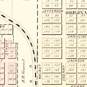 Vintage Map of Paulding, Ohio 1892