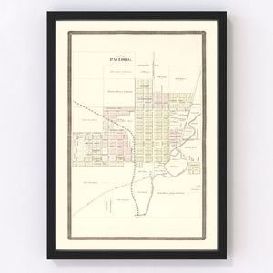 Vintage Map of Paulding, Ohio 1892