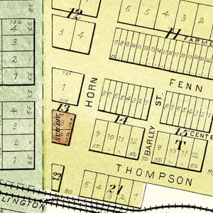 Vintage Map of Woodhull, Illinois 1893