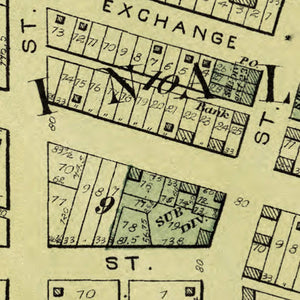 Vintage Map of Atkinson, Illinois 1893