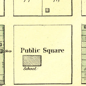 Vintage Map of Andover, Illinois 1893