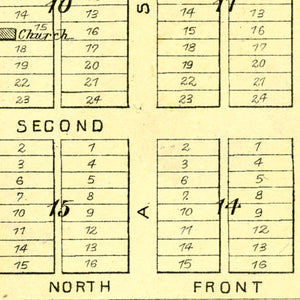 Vintage Map of Atwood, Illinois 1893