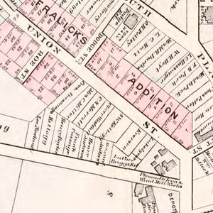 Vintage Map of Plymouth, Michigan 1893