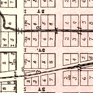 Vintage Map of LaGrange, Indiana 1893