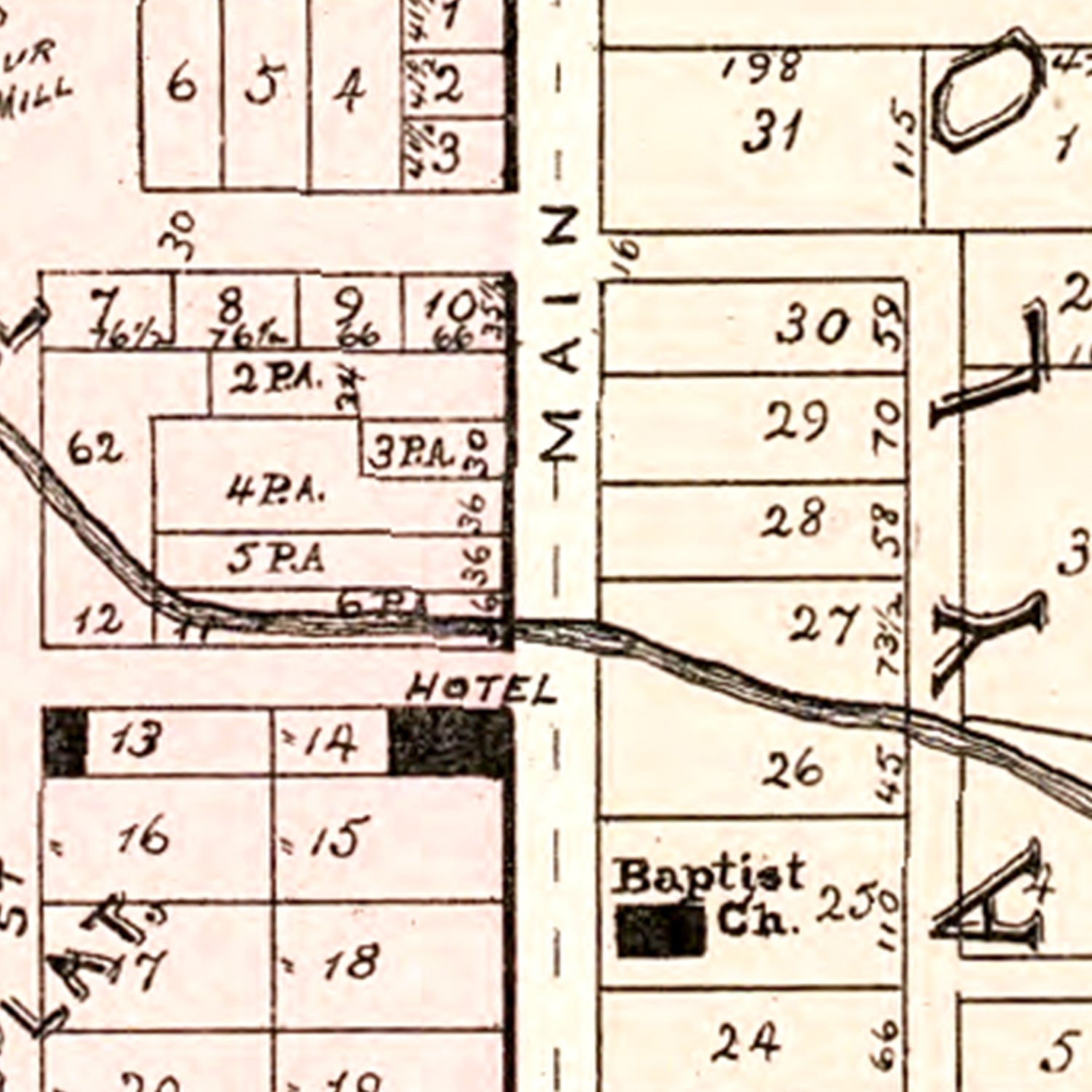 Vintage Map of Wolcottville, Indiana 1893