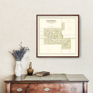 Vintage Map of Good Hope, Illinois 1893