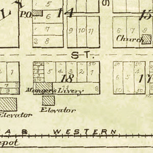 Vintage Map of Good Hope, Illinois 1893