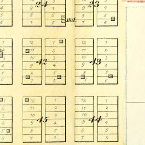 Vintage Map of Metamora, Illinois 1893
