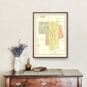 Vintage Map of Kappa, Illinois 1893