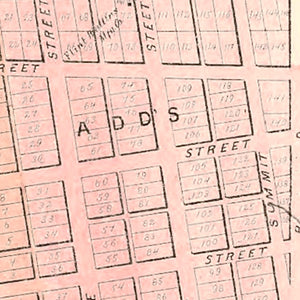 Vintage Map of Kendallville, Indiana 1893