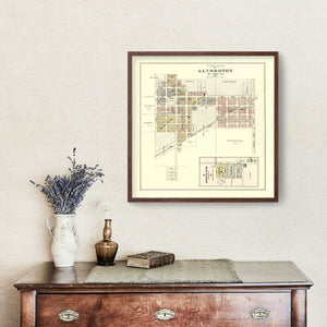 Vintage Map of Alvordton, Ohio 1894