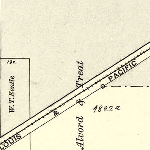 Vintage Map of Alvordton, Ohio 1894