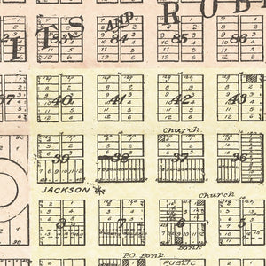 Vintage Map of Washtenaw County, Michigan 1895