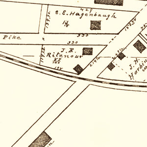 Vintage Map of Alpha, Ohio 1896