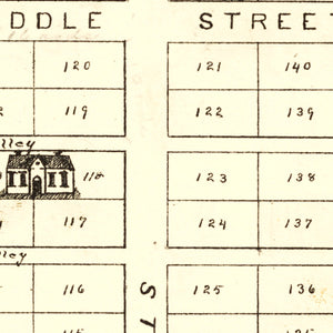 Vintage Map of Fairfield, Ohio 1896