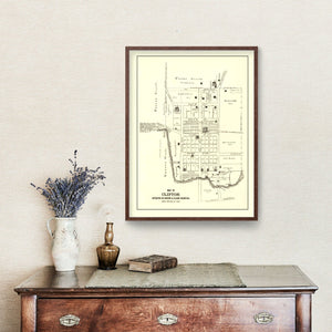 Vintage Map of Clifton, Ohio 1896