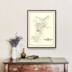 Vintage Map of Paintersville, Ohio 1896