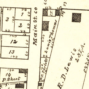 Vintage Map of Paintersville, Ohio 1896