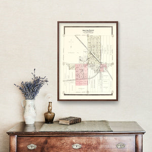 Vintage Map of South Lyon, Michigan 1896