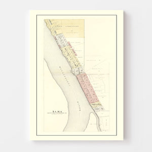 Vintage Map of Alma, Wisconsin 1896