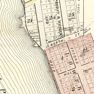 Vintage Map of Alma, Wisconsin 1896