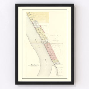 Vintage Map of Alma, Wisconsin 1896