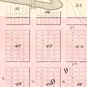 Vintage Map of Lanesboro, Minnesota 1896