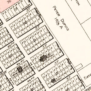 Vintage Map of Carrollton, Michigan 1896