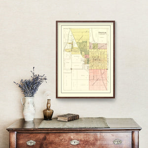 Vintage Map of Savannah, Missouri 1898