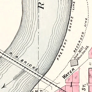Vintage Map of Moscow, Iowa 1899