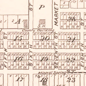 Vintage Map of Frankfort, Michigan 1901