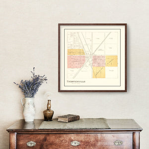 Vintage Map of Thompsonville, Michigan 1901