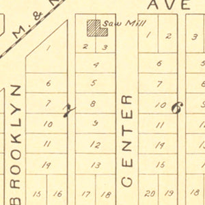 Vintage Map of Nessen, Michigan 1901